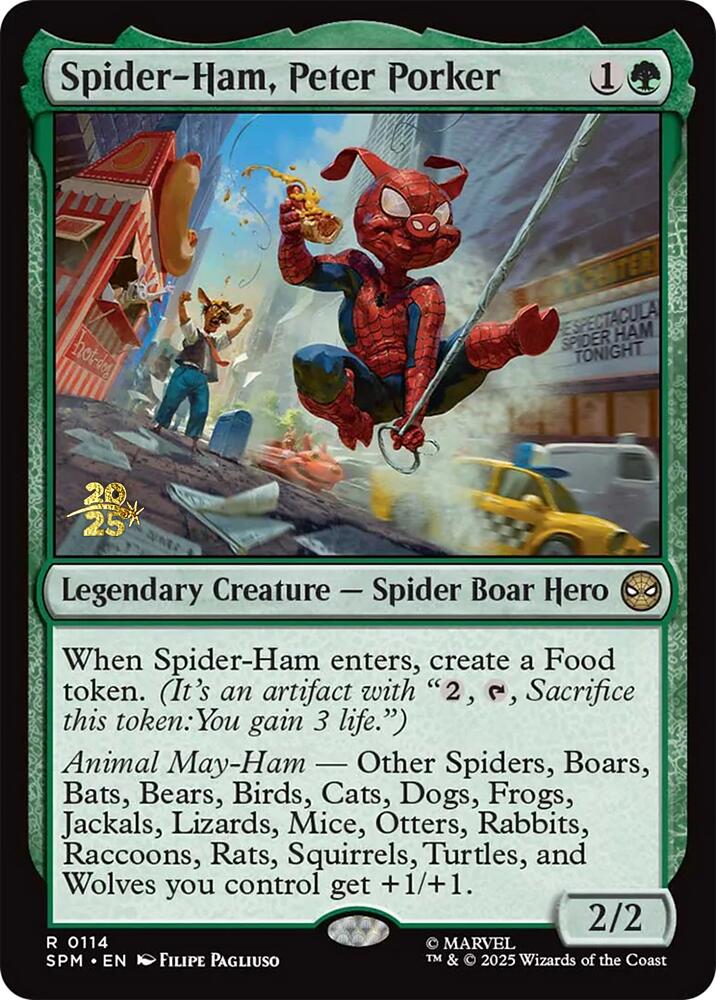 Spider-Ham, Peter Porker [Marvel's Spider-Man Prerelease Promos] | Cards and Coasters CA