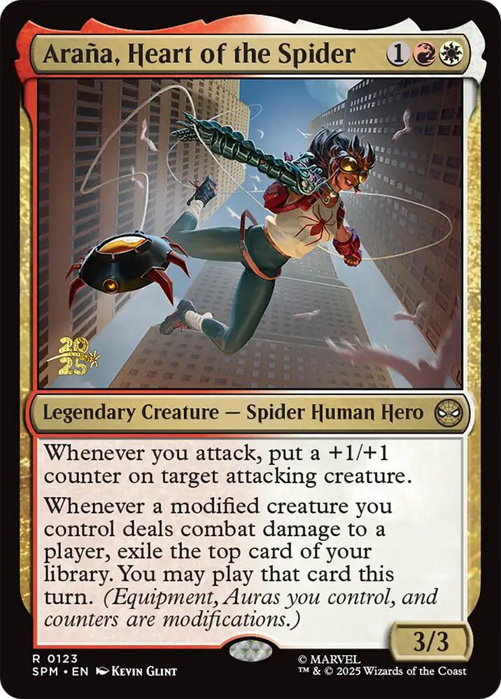 Arana, Heart of the Spider [Marvel's Spider-Man Prerelease Promos] | Cards and Coasters CA