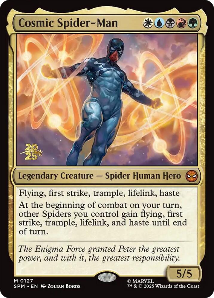 Cosmic Spider-Man [Marvel's Spider-Man Prerelease Promos] | Cards and Coasters CA