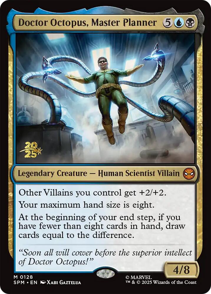 Doctor Octopus, Master Planner [Marvel's Spider-Man Prerelease Promos] | Cards and Coasters CA