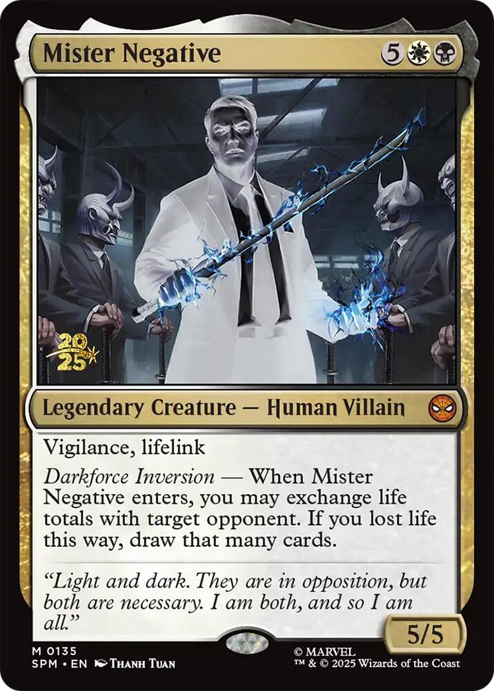 Mister Negative [Marvel's Spider-Man Prerelease Promos] | Cards and Coasters CA