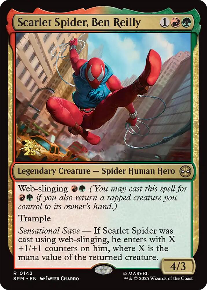 Scarlet Spider, Ben Reilly [Marvel's Spider-Man Prerelease Promos] | Cards and Coasters CA