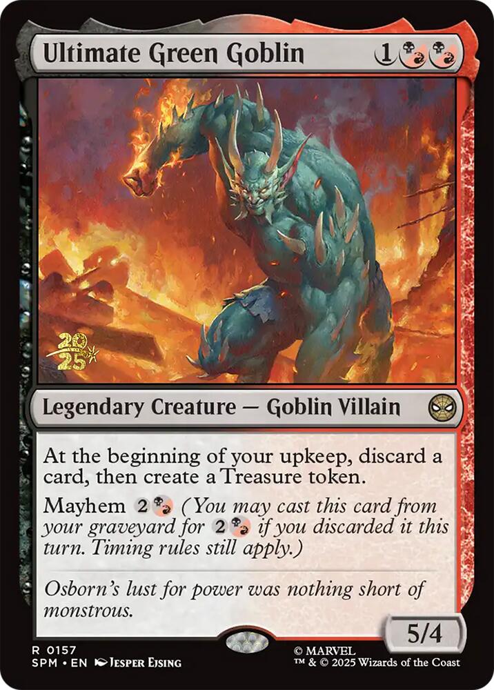 Ultimate Green Goblin [Marvel's Spider-Man Prerelease Promos] | Cards and Coasters CA