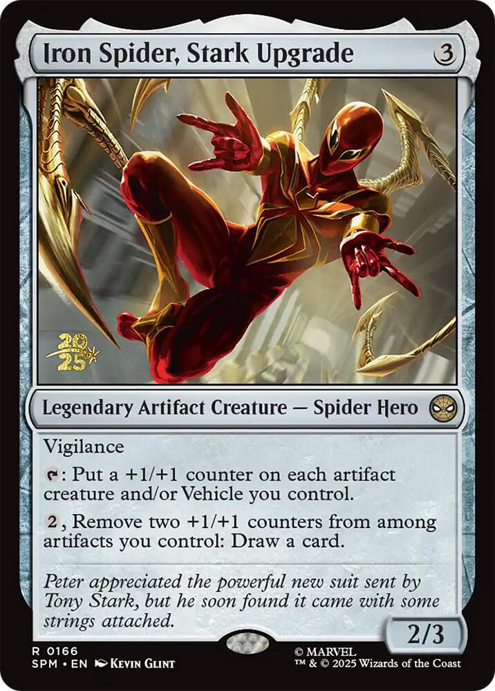 Iron Spider, Stark Upgrade [Marvel's Spider-Man Prerelease Promos] | Cards and Coasters CA