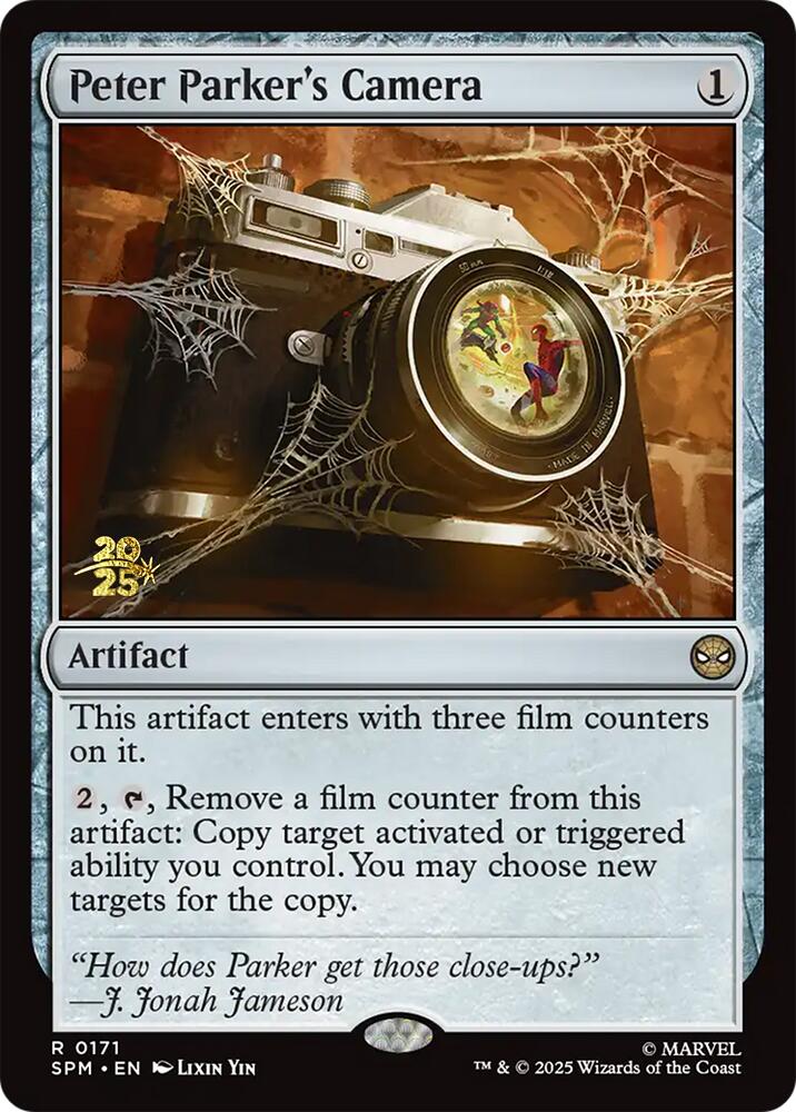Peter Parker's Camera [Marvel's Spider-Man Prerelease Promos] | Cards and Coasters CA