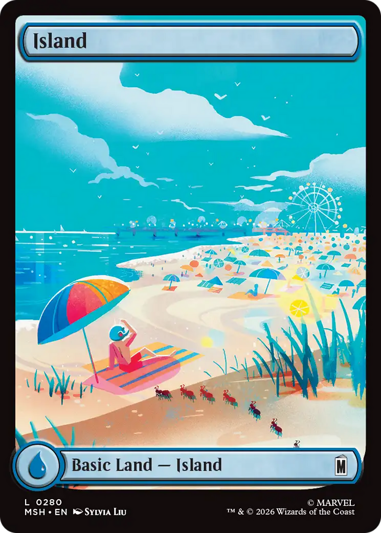 Island (0280) [Marvel Super Heroes] | Cards and Coasters CA