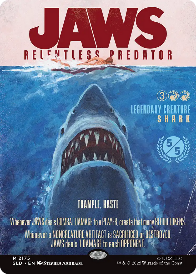 Jaws, Relentless Predator [Secret Lair Drop Series] | Cards and Coasters CA