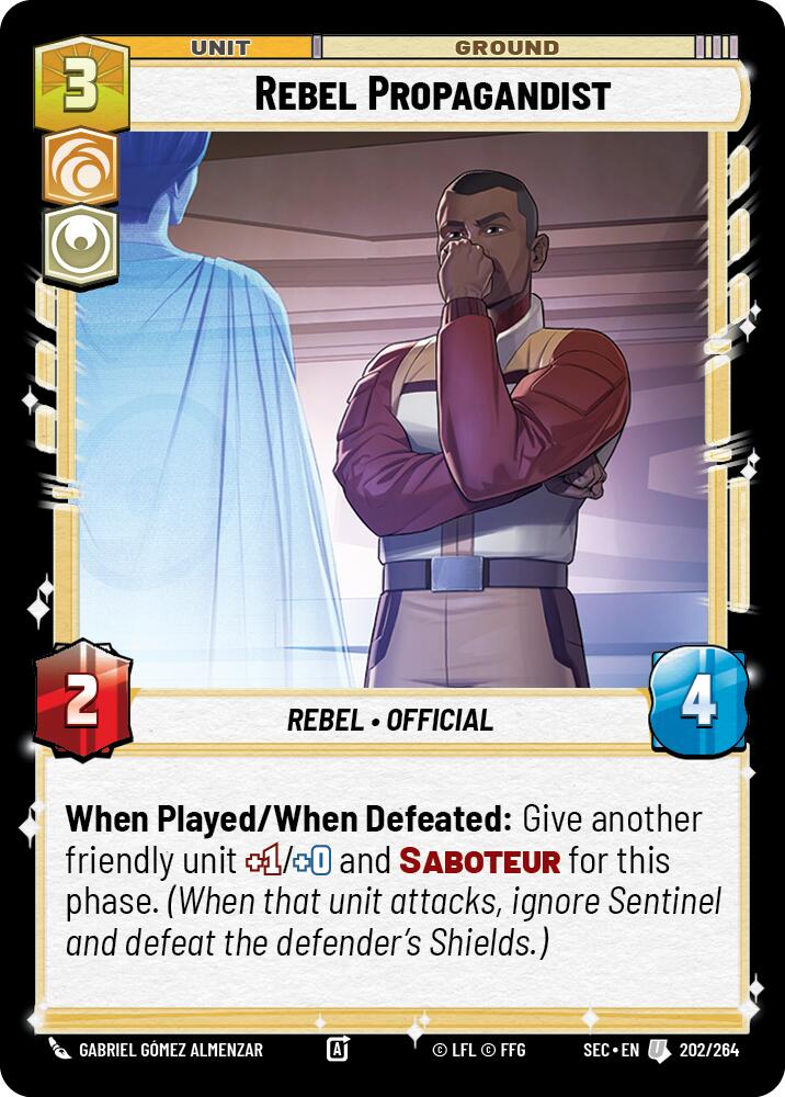 Rebel Propagandist (202/264) (202/264) [Secrets of Power] | Cards and Coasters CA