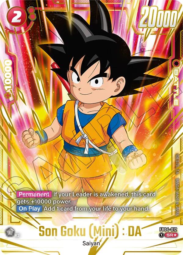 Son Goku (Mini) : DA - FB04-012 (Gold) [Fusion World Promotion Cards] | Cards and Coasters CA