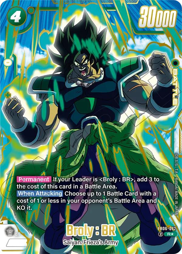 Broly : BR (FB06-062) (Gold) [Fusion World Promotion Cards] | Cards and Coasters CA