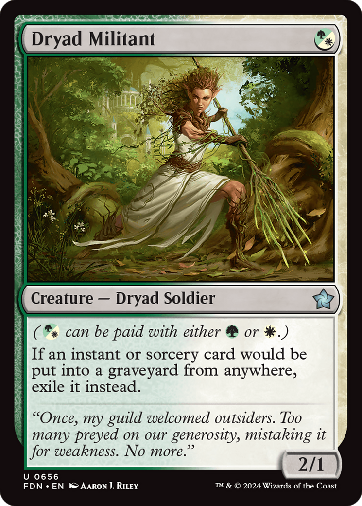 Dryad Militant [Foundations] | Cards and Coasters CA