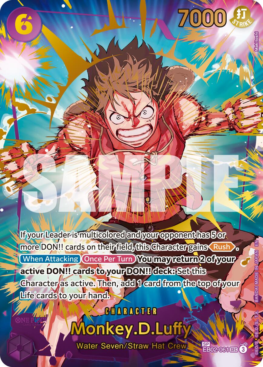 Monkey.D.Luffy (EB02-061) (SP) [Premium Booster -The Best- Vol. 2] | Cards and Coasters CA