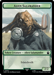 Alien Rhino // Alien Salamander Double-Sided Token [Doctor Who Tokens] | Cards and Coasters CA