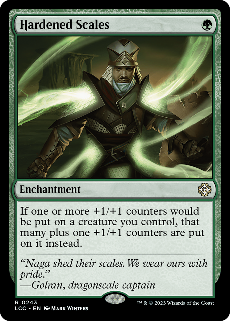 Hardened Scales [The Lost Caverns of Ixalan Commander] | Cards and Coasters CA