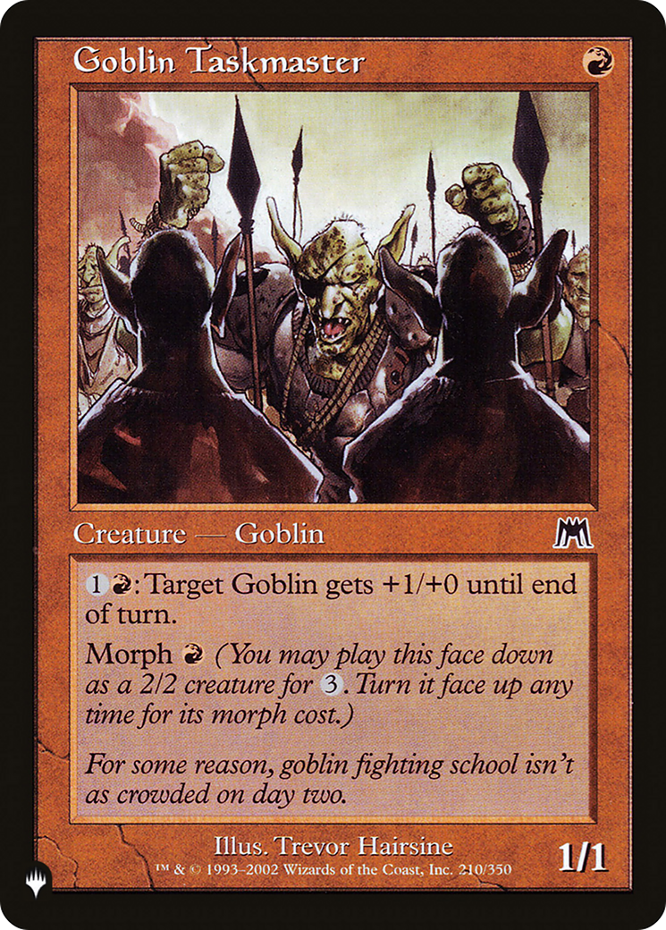 Goblin Taskmaster [The List Reprints] | Cards and Coasters CA