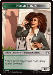 Human Citizen // Treasure Double-Sided Token [Marvel's Spider-Man Tokens] | Cards and Coasters CA