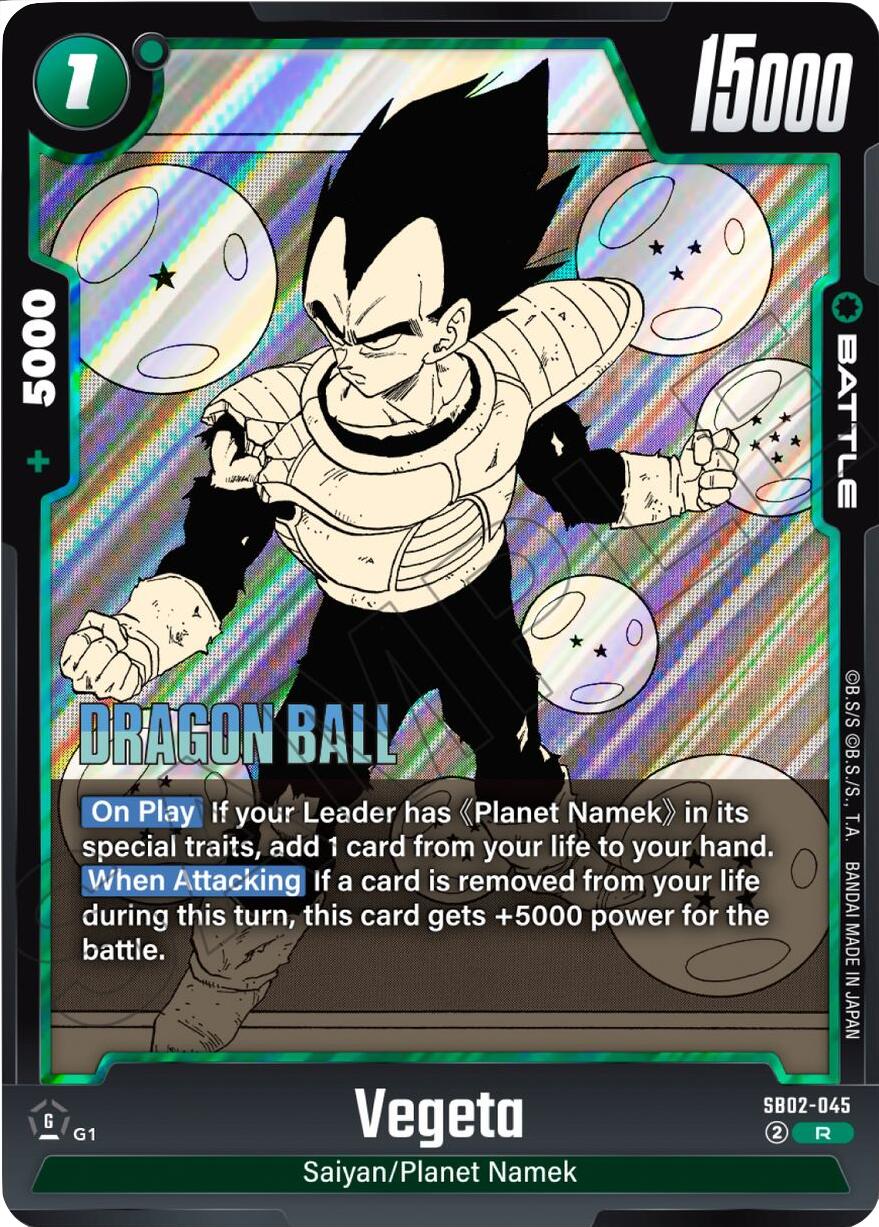 Vegeta (SB02-045) [Manga Booster 02] | Cards and Coasters CA