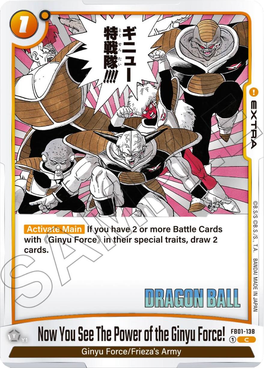 Now You See The Power of the Ginyu Force! [Manga Booster 02] | Cards and Coasters CA