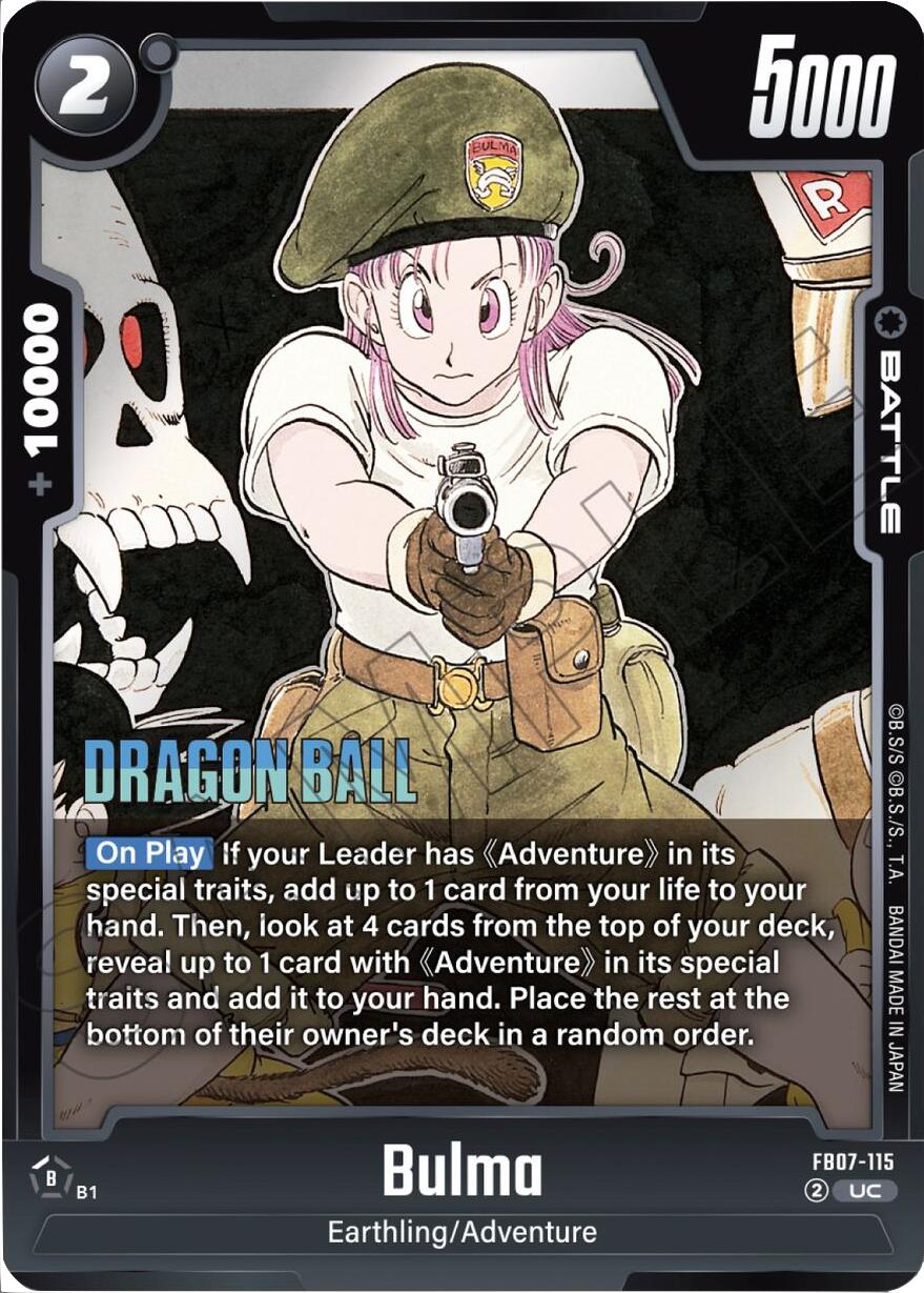 Bulma (FB07-115) [Manga Booster 02] | Cards and Coasters CA