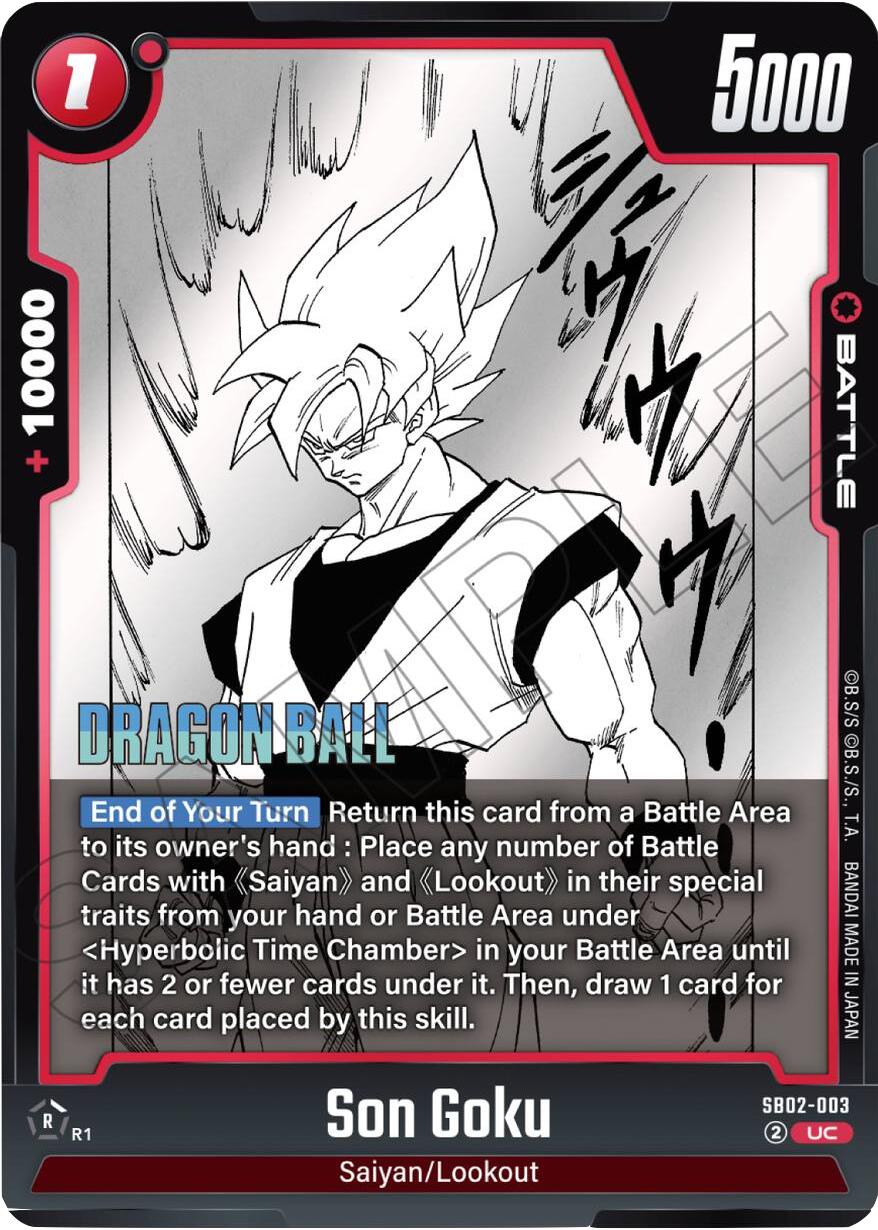 Son Goku (SB02-003) [Manga Booster 02] | Cards and Coasters CA