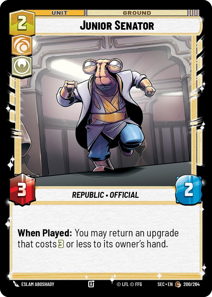 Junior Senator (200/264) (200/264) [Secrets of Power] | Cards and Coasters CA