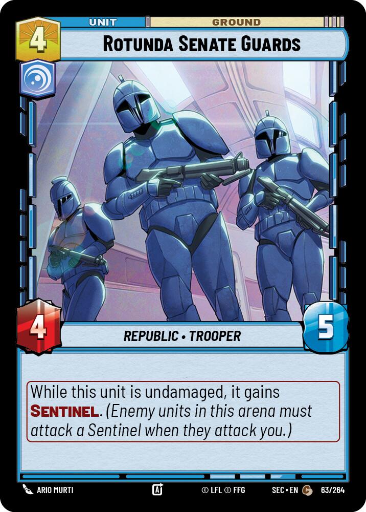 Rotunda Senate Guards (63/264) (63/264) [Secrets of Power] | Cards and Coasters CA