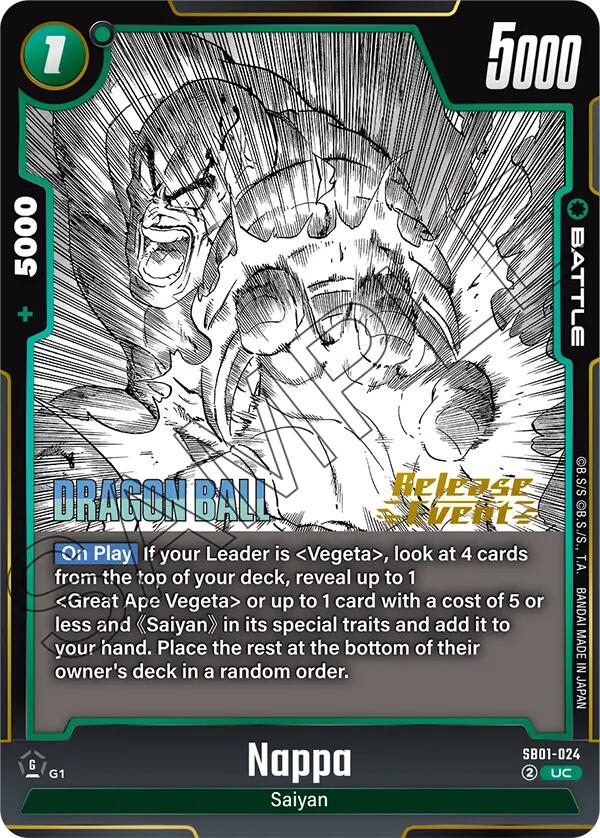 Nappa [Manga Booster 01 Release Event Cards] | Cards and Coasters CA