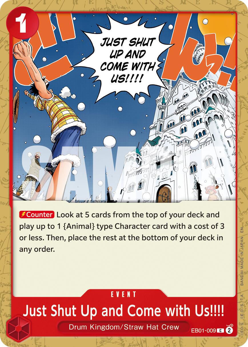 Just Shut Up and Come with Us!!!! (Reprint) [Premium Booster -The Best- Vol. 2] | Cards and Coasters CA