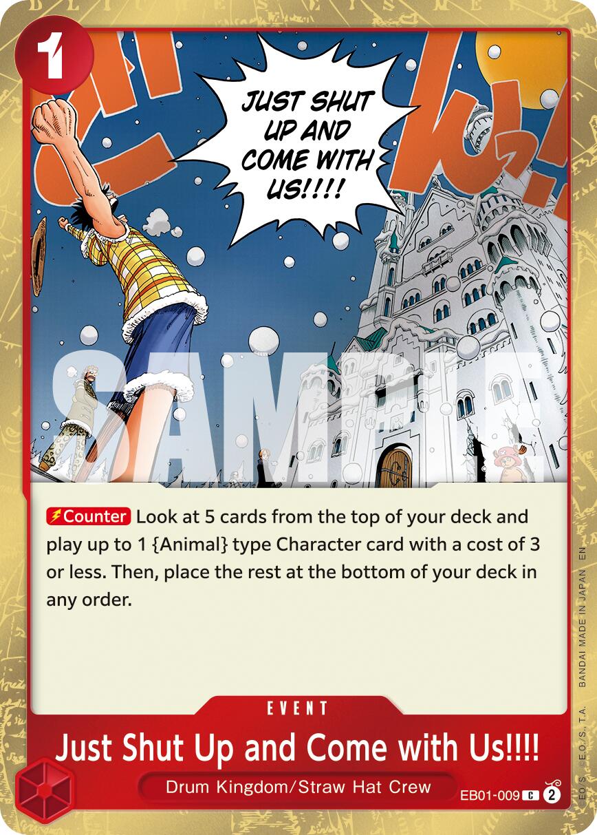 Just Shut Up and Come with Us!!!! (Pirate Foil) [Premium Booster -The Best- Vol. 2] | Cards and Coasters CA