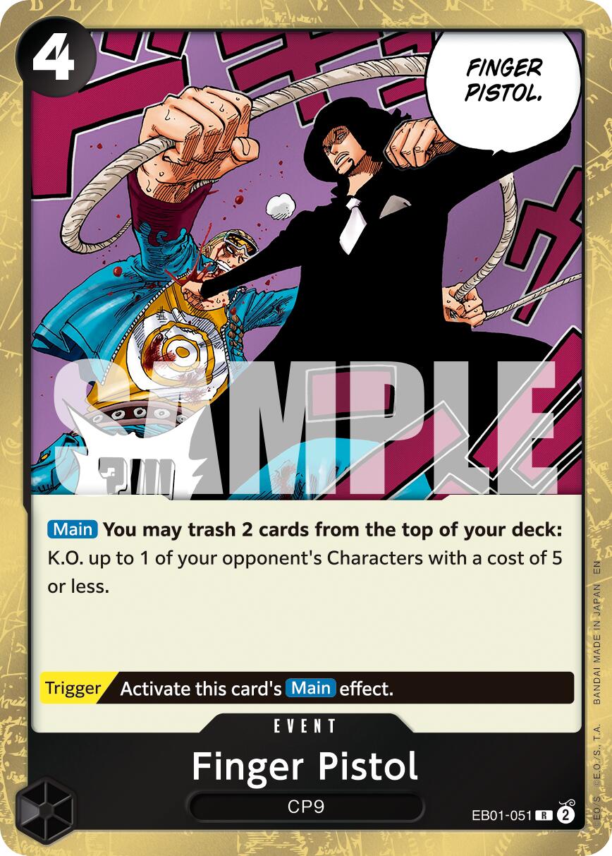 Finger Pistol (Reprint) [Premium Booster -The Best- Vol. 2] | Cards and Coasters CA