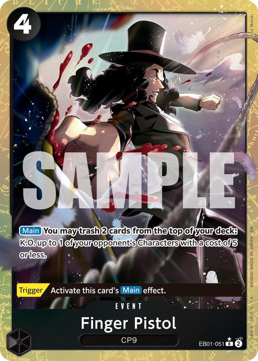 Finger Pistol (Alternate Art) [Premium Booster -The Best- Vol. 2] | Cards and Coasters CA