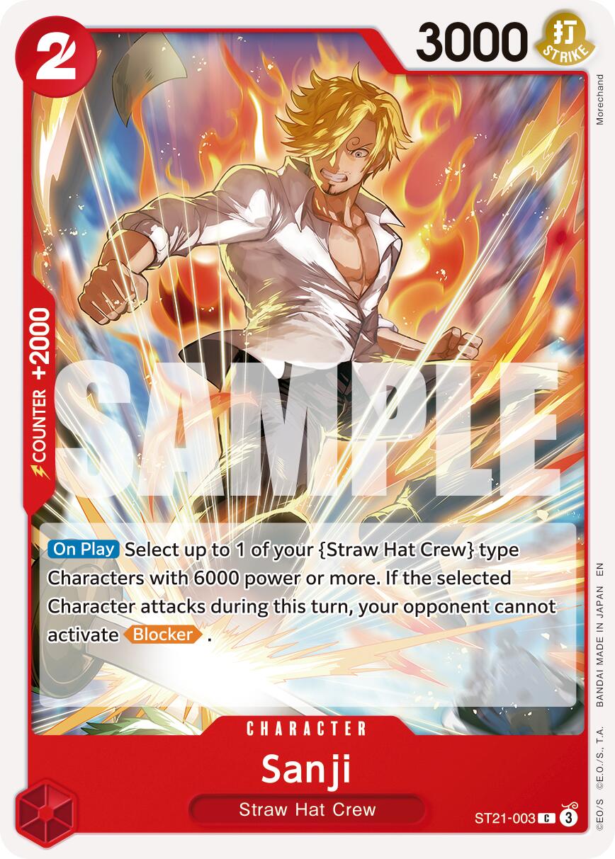 Sanji (ST21-003) (Reprint) [Premium Booster -The Best- Vol. 2] | Cards and Coasters CA