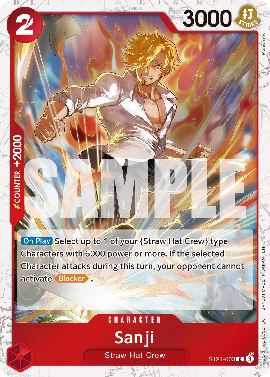 Sanji (ST21-003) (Pirate Foil) [Premium Booster -The Best- Vol. 2] | Cards and Coasters CA