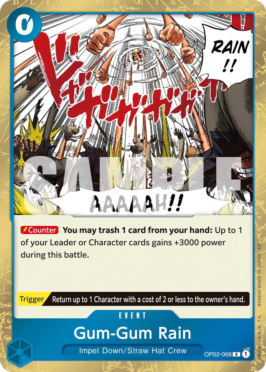 Gum-Gum Rain (Reprint) [Premium Booster -The Best- Vol. 2] | Cards and Coasters CA