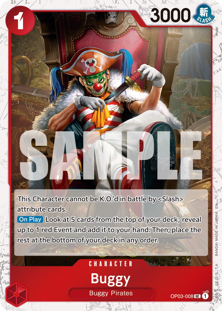 Buggy (OP03-008) (Pirate Foil) [Premium Booster -The Best- Vol. 2] | Cards and Coasters CA