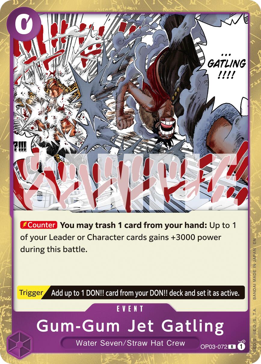Gum-Gum Jet Gatling (Reprint) [Premium Booster -The Best- Vol. 2] | Cards and Coasters CA