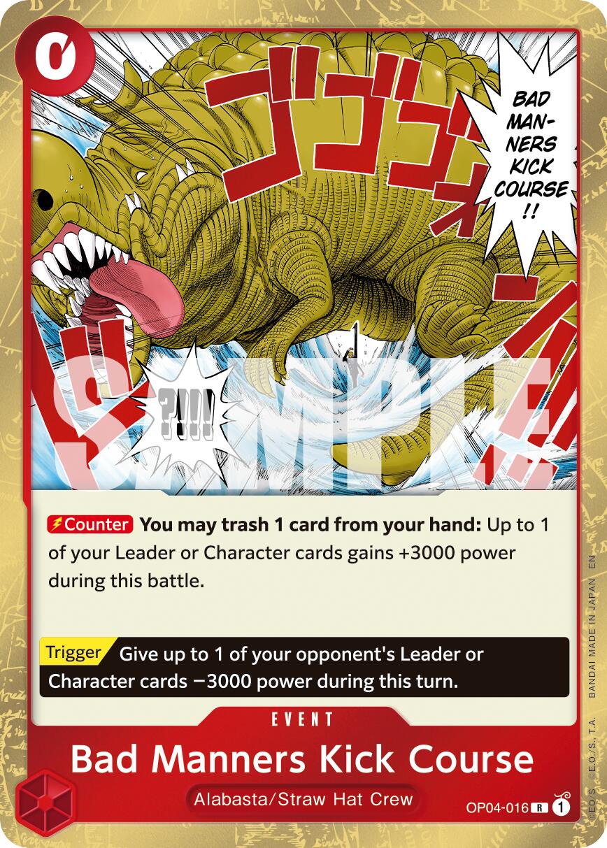 Bad Manners Kick Course (Reprint) [Premium Booster -The Best- Vol. 2] | Cards and Coasters CA
