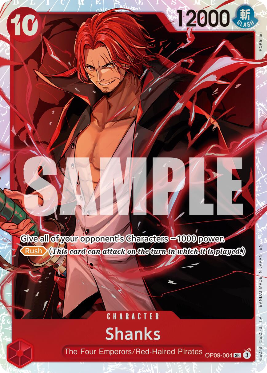 Shanks (OP09-004) (Reprint) [Premium Booster -The Best- Vol. 2] | Cards and Coasters CA