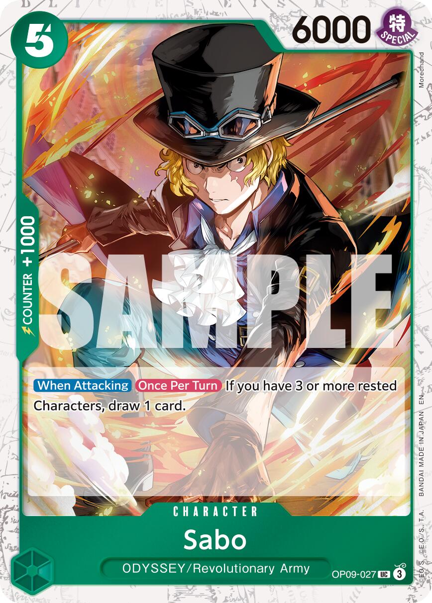 Sabo (OP09-027) (Pirate Foil) [Premium Booster -The Best- Vol. 2] | Cards and Coasters CA