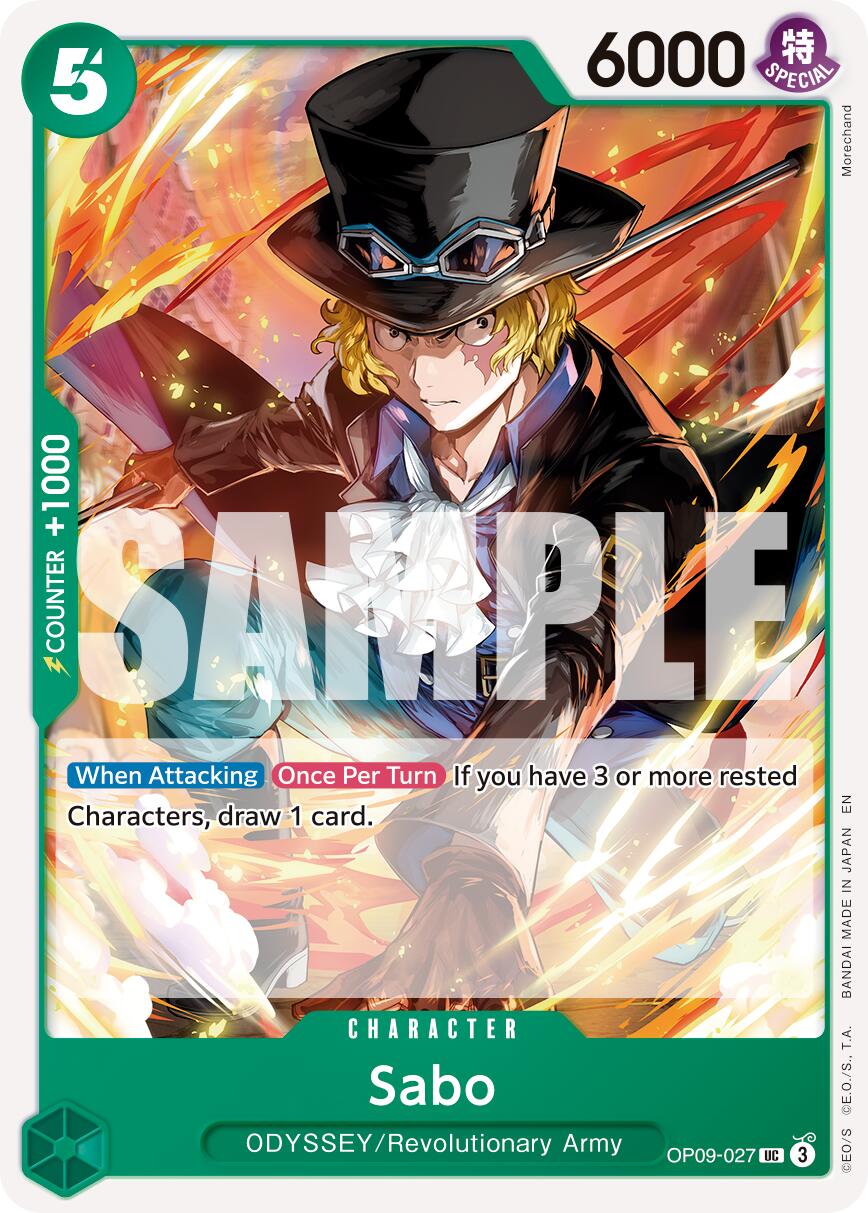 Sabo (OP09-027) (Reprint) [Premium Booster -The Best- Vol. 2] | Cards and Coasters CA