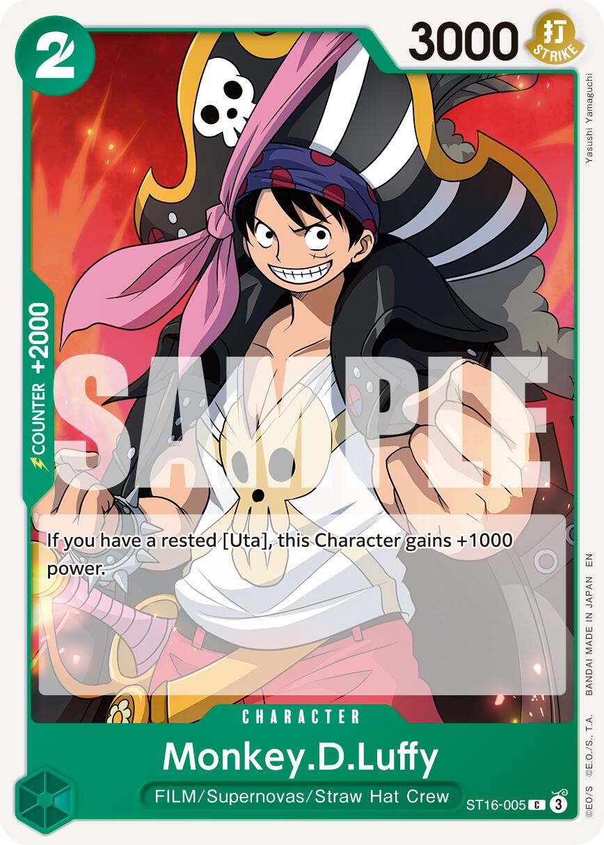 Monkey.D.Luffy (ST16-005) (Reprint) [Premium Booster -The Best- Vol. 2] | Cards and Coasters CA