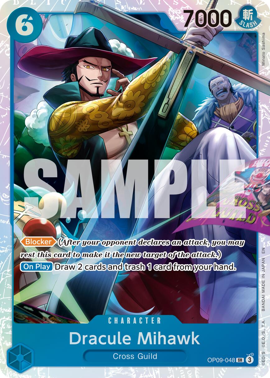 Dracule Mihawk (OP09-048) (Reprint) [Premium Booster -The Best- Vol. 2] | Cards and Coasters CA
