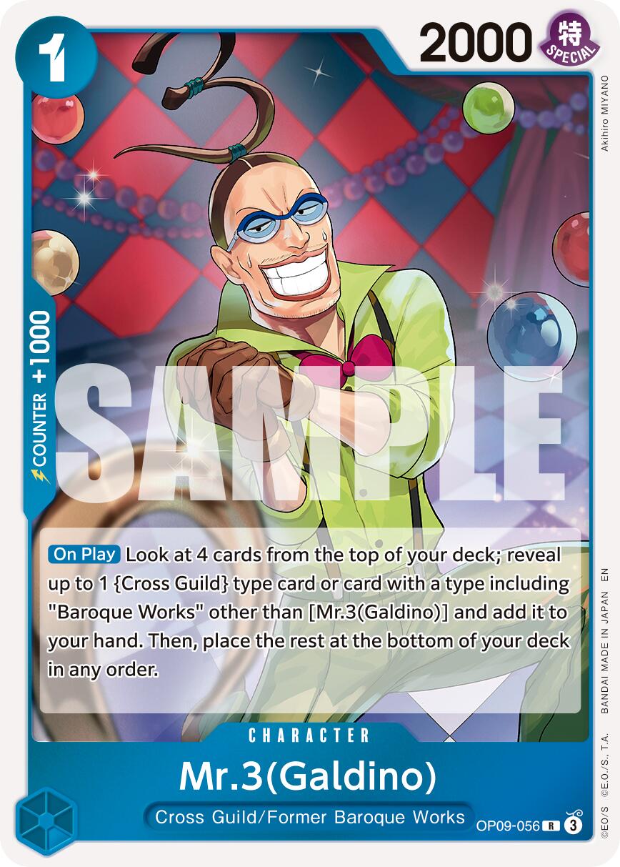 Mr.3(Galdino) (OP09-056) (Reprint) [Premium Booster -The Best- Vol. 2] | Cards and Coasters CA