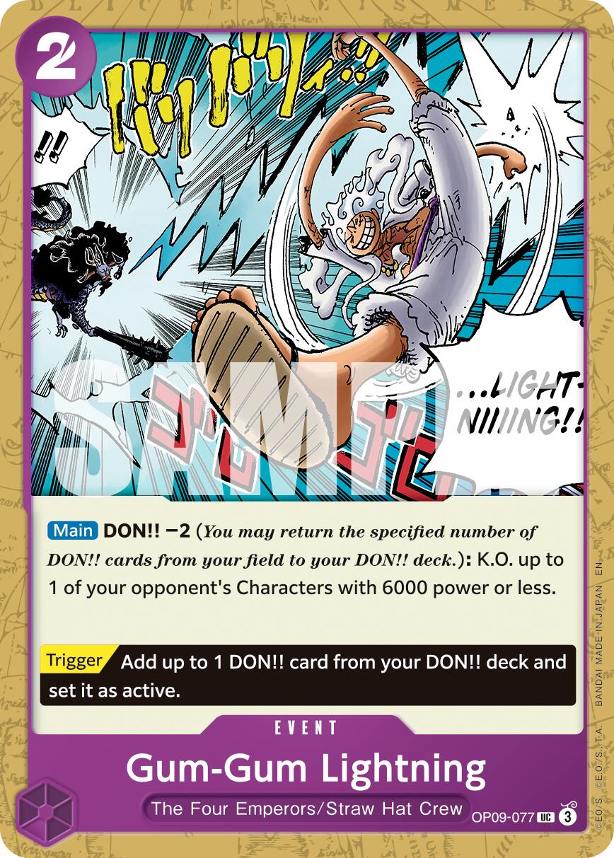 Gum-Gum Lightning (Reprint) [Premium Booster -The Best- Vol. 2] | Cards and Coasters CA