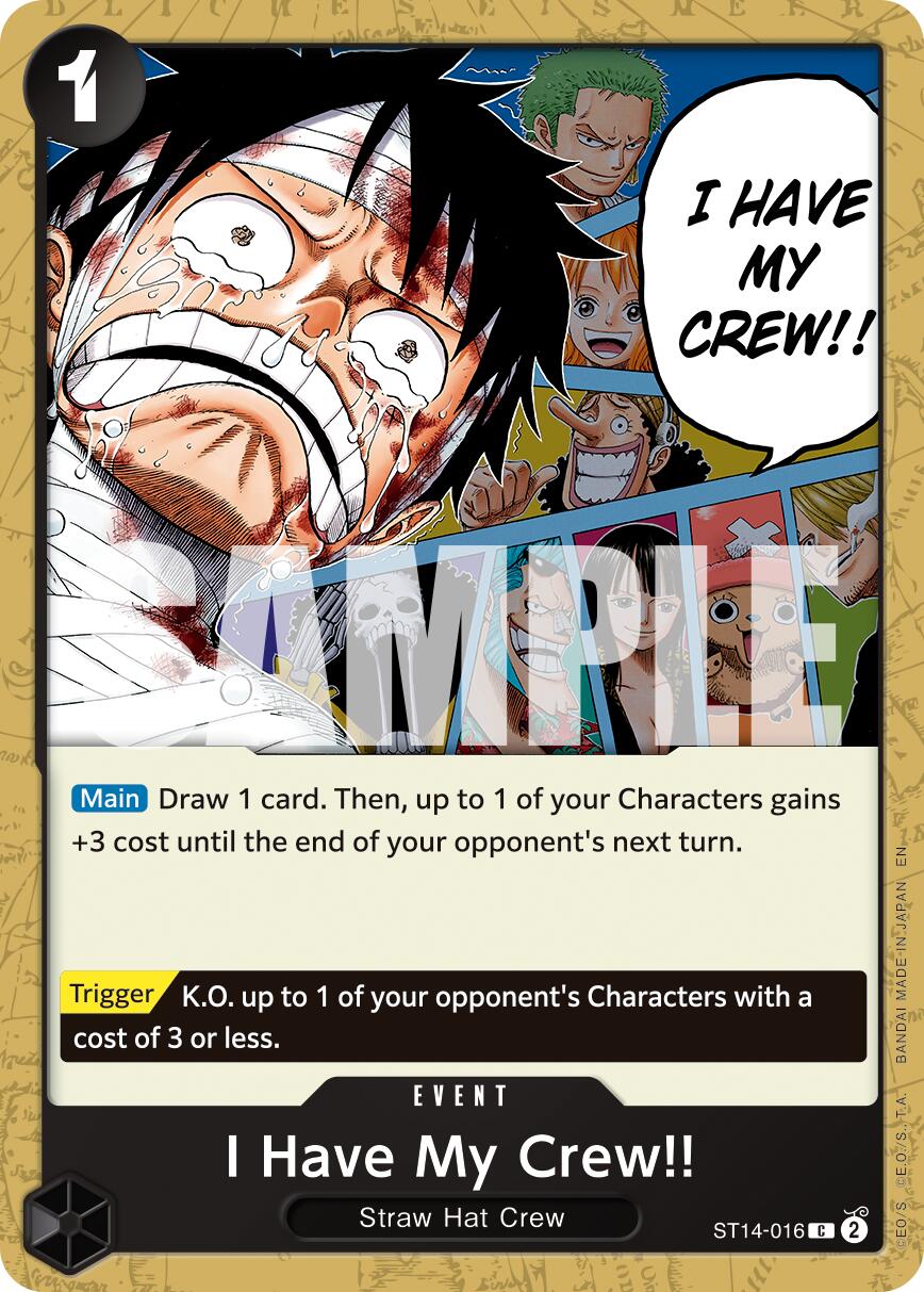 I Have My Crew!! (Reprint) [Premium Booster -The Best- Vol. 2] | Cards and Coasters CA