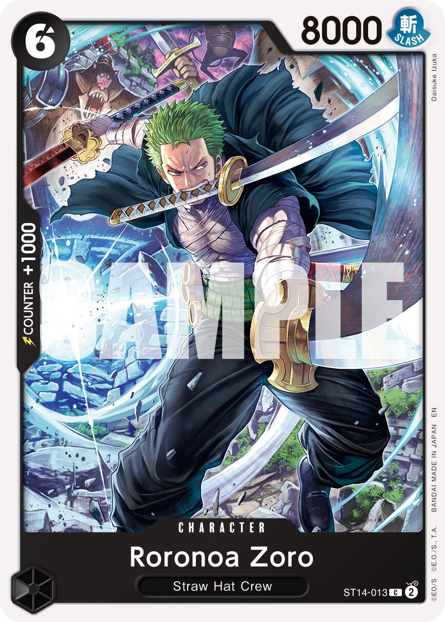 Roronoa Zoro (ST14-013) (Reprint) [Premium Booster -The Best- Vol. 2] | Cards and Coasters CA
