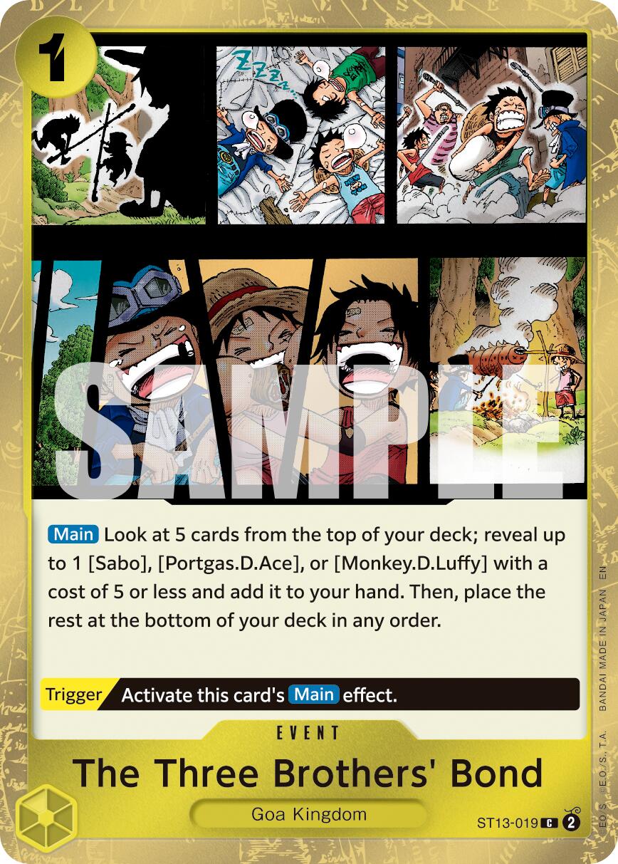 The Three Brothers' Bond (Pirate Foil) [Premium Booster -The Best- Vol. 2] | Cards and Coasters CA