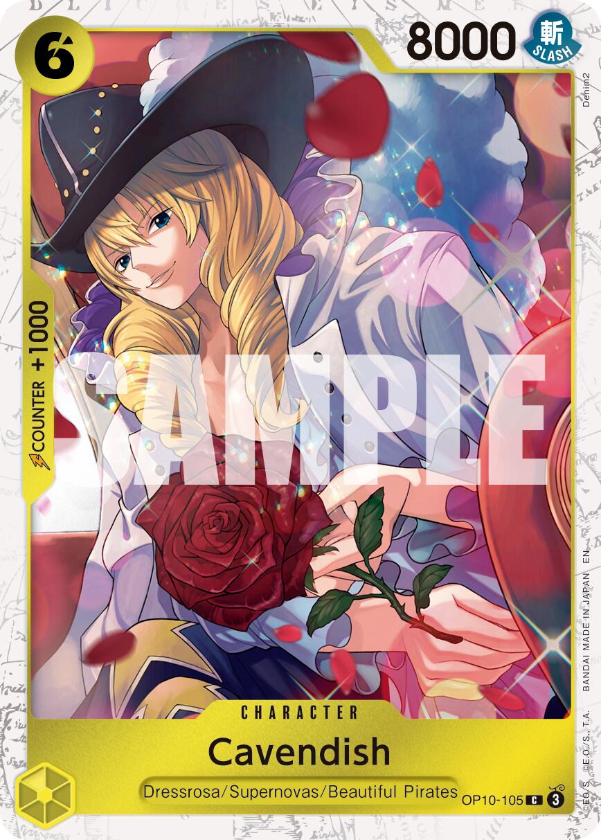 Cavendish (OP10-105) (Pirate Foil) [Premium Booster -The Best- Vol. 2] | Cards and Coasters CA