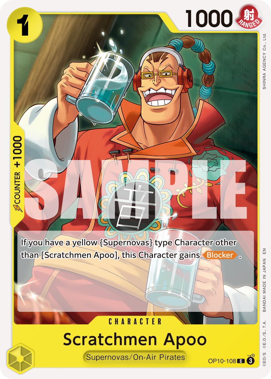 Scratchmen Apoo (OP10-108) (Reprint) [Premium Booster -The Best- Vol. 2] | Cards and Coasters CA
