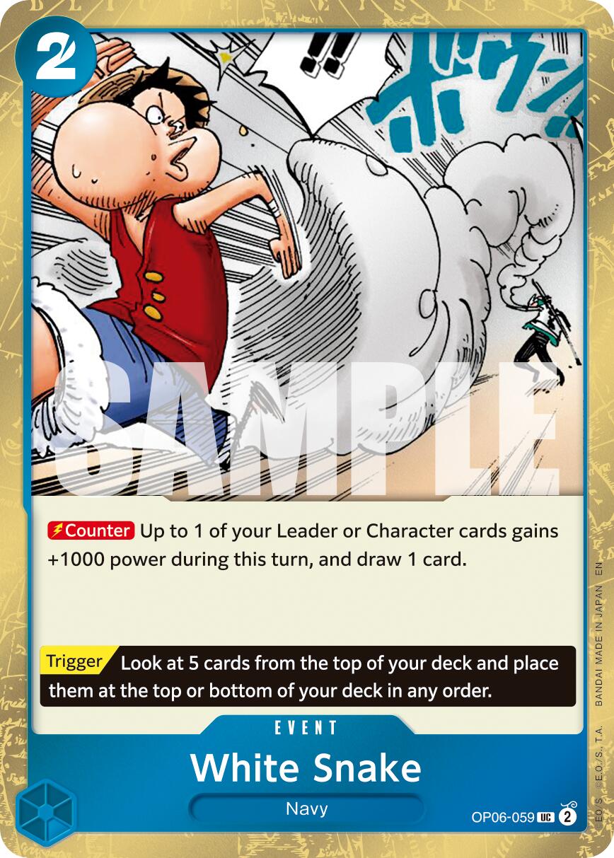 White Snake (Pirate Foil) [Premium Booster -The Best- Vol. 2] | Cards and Coasters CA